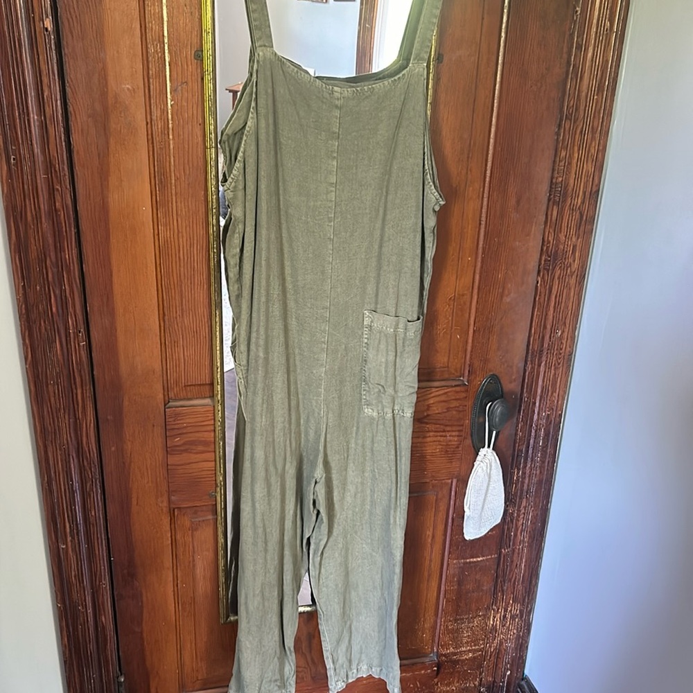 Women’s army green jumpsuit